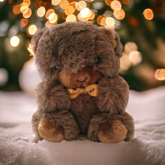 AMERICA WEGO Groom Teddy Bear Plush Vintage Stuffed Animal Korea Textured Brown. - Picture 13 of 16